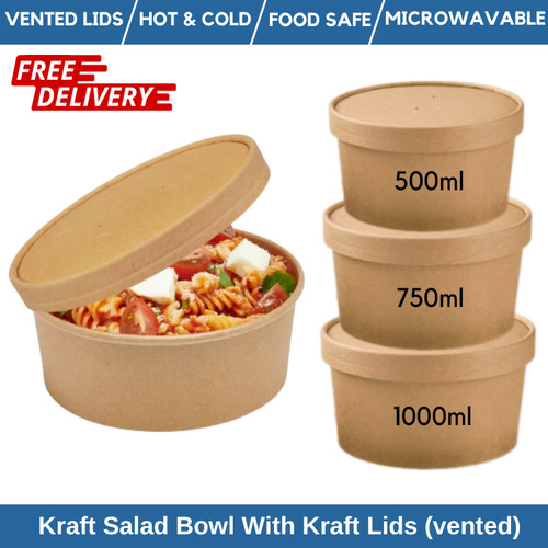 Kraft salad bowls lids - kraft,
