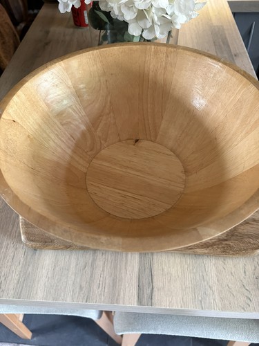 Large wooden salad serving - large,