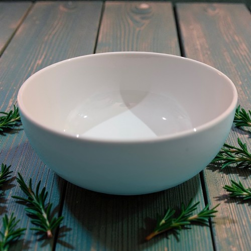 White porcelain serving bowl - serving,