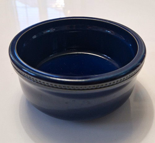 Blue ceramic round serving - ceramic,