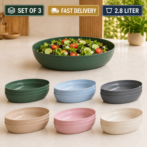 3pcs deep pasta - deep, 2.8l