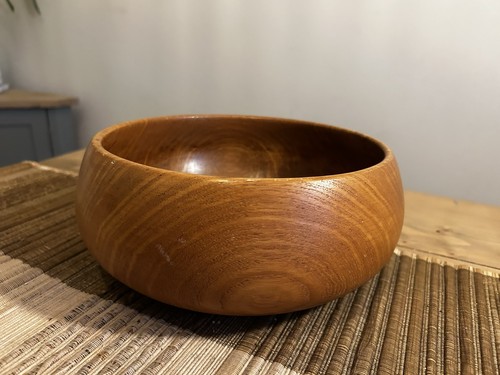 Vintage large heavy teak wood - vintage,