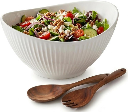 Ceramic large salad bowl - salad,