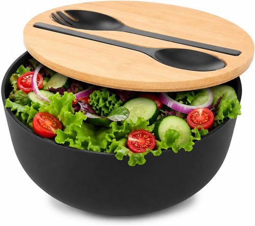 Bamboo salad bowl set - bamboo,