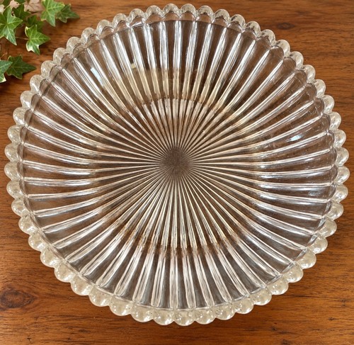 Vtg heavy glass - 70’s,