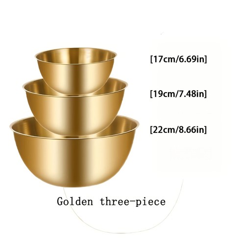 3pcs stainless steel mixing - 3pcs,