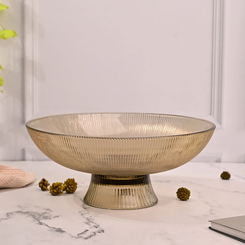 5cm footed glass salad - 25.5cm,