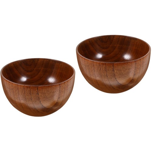 Wooden serving bowl for home - wooden,