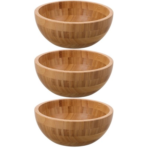 Yellow wooden bowl large - bowl,