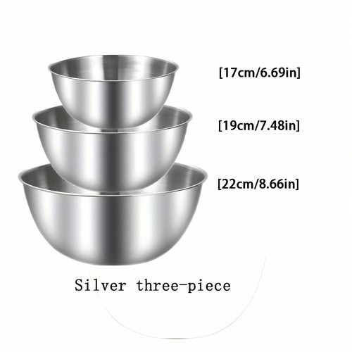 3pcs stainless steel - 3pcs,