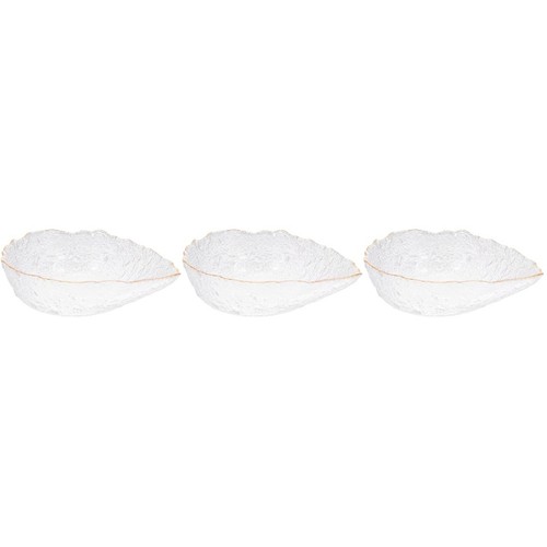 3pcs large glass salad mixing - glass,