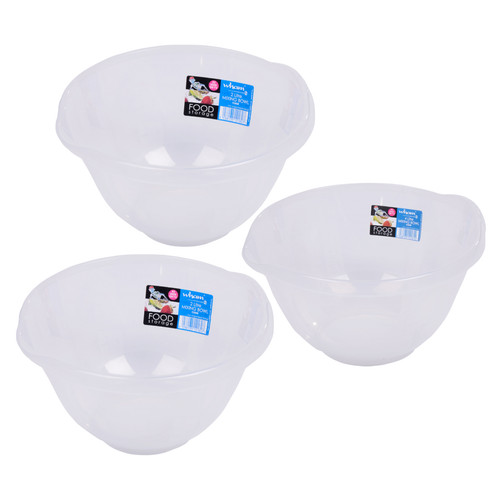 Clear plastic round mixing - clear,