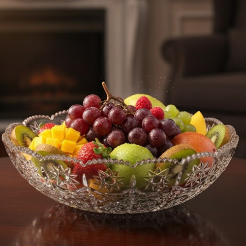 Glass bowl large - glass, clear
