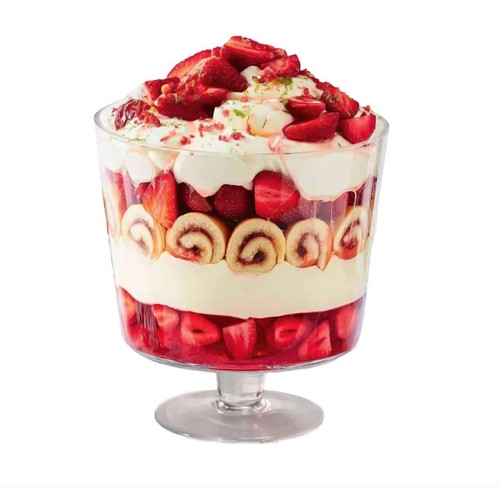 Trifle bowl footed glass stem - trifle,