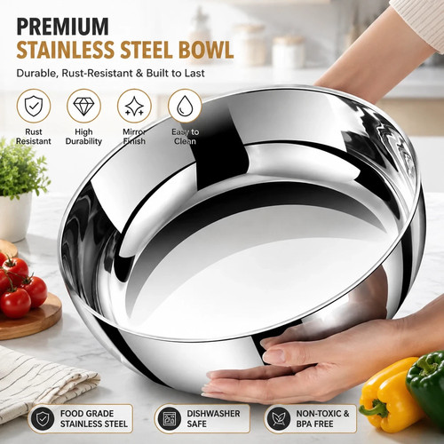 Large 32cm stainless steel - large,