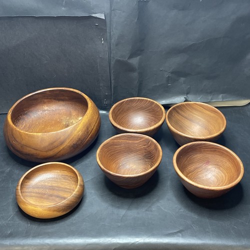 Vintage 1970s teak - x6, wood