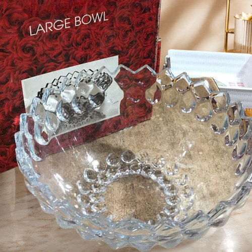 24cm crystal glass bowl - crystal,
