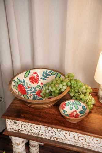 Large hand painted wooden - large,